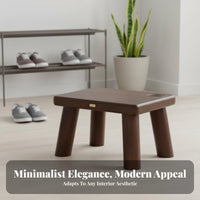 Upholstered Low Square Stool space-saving Design Upholstered Ottoman for Living Room