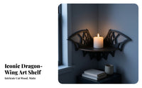 Halloween Nocturnal Wall Shelf | Hollow Cut Structure, Wooden Shelf with nocturnal-creature, for Bedroom