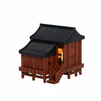 Ancient Chinese Building Model Bonsai Stilt House Figurine Landscape Accessory for Terrarium
