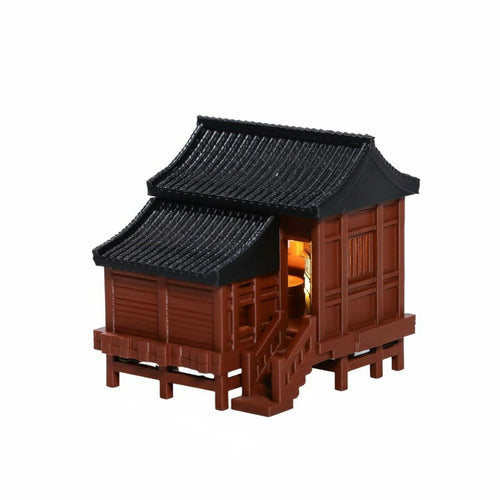 Ancient Chinese Building Model Bonsai Stilt House Figurine Landscape Accessory for Terrarium