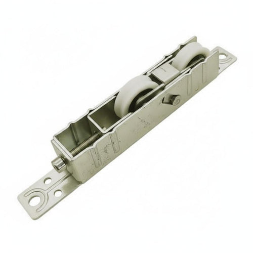 Height Adjustable Roller Metal Housing Double-Wheel Door Roller Mounting Tabs