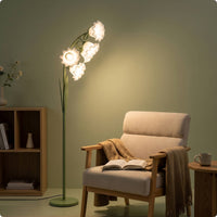 Flower Floor Lamp Modern Floral Floor Lamp Slim Sculptural for Readers, Living Room, Bedroom