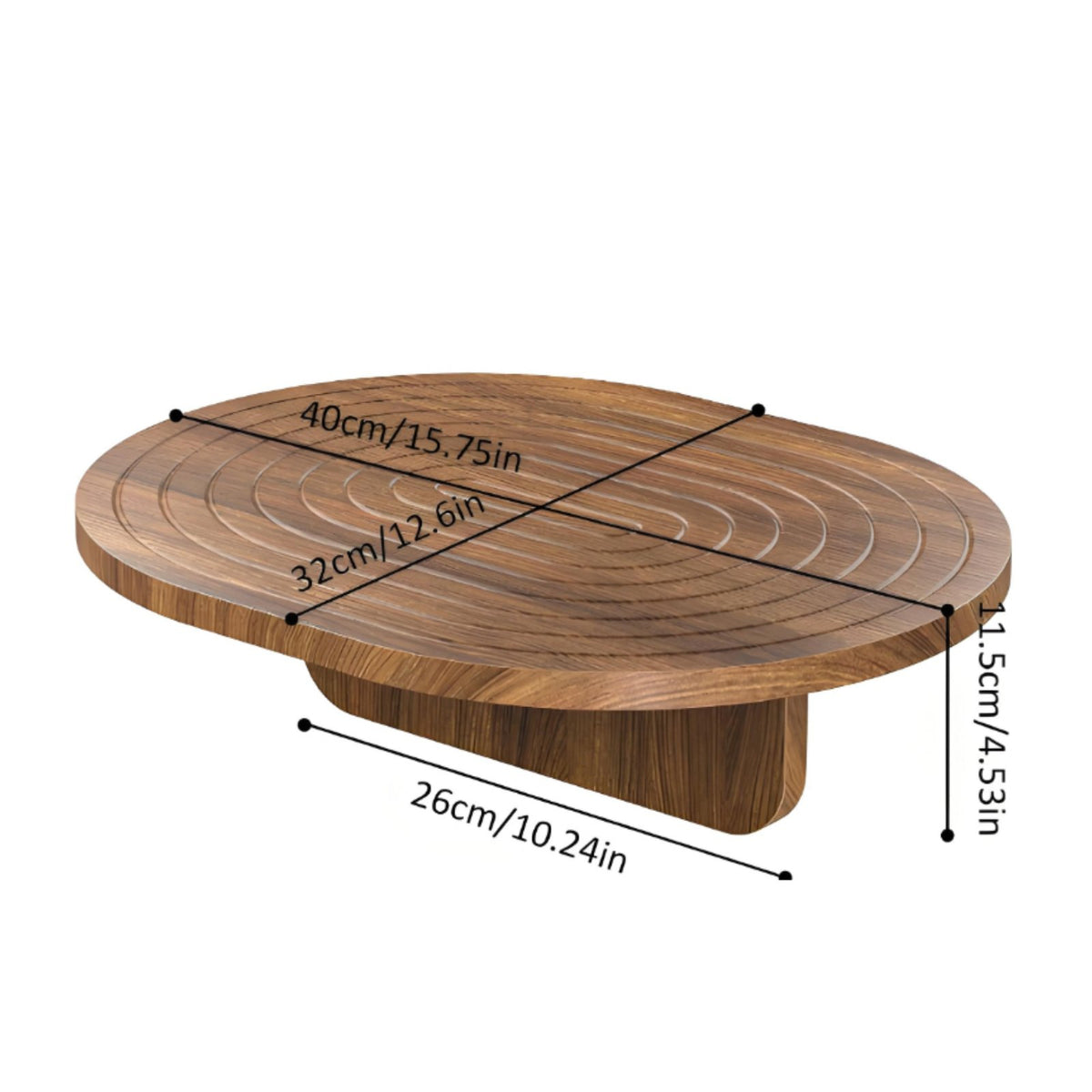 Wooden Sofa Armrest Table Easy to Clean Sofa Space Tray Anti-Slip Rim