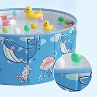Rigid-Sided Hardboard Pool No-Inflation Foldable Pool Easy Setup Sturdy for Garden