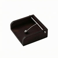 Wooden Napkin Holder Open Top Walnut Tissue Box Holder Dark Brown Wooden Napkin Dispenser