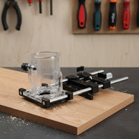 Trim Router Border Guide Fine Adjustment Woodworking Tool Secure Locking System