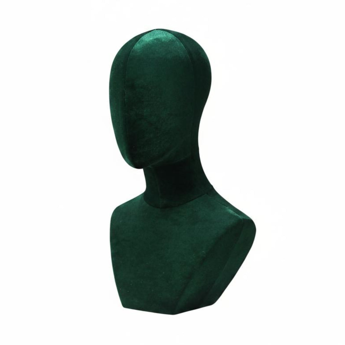 Velvet Mannequin Head Decorative Hat Hairpiece Stand Head Elegant Look for Boutique Sellers, Shop Owners
