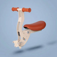 Electric Two-Wheeler Child Seat Foldable Front-Mounted Child Two-Wheeler Seat Padded Sturdy for Toddlers, Commuting