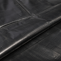 HDPE Geomembrane Roll, 2m×100m, Black, 160g/㎡, Waterproof Sheet, Reservoir Lining, Fish Pond, Waterproof Sheet