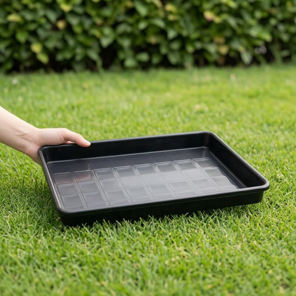 Pet Cage Tray Rectangular Thickened Plastic Waste Collection Pan for Cats, Dogs, Rabbits, Birds, Chickens, Ducks - Large