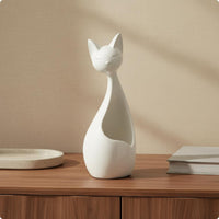 Desktop Feline Decor Rounded Base Home Decoration Modern