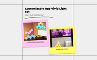 RGB Hexagon Wall Light, color changing