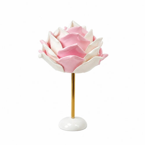 Rose Table Lamp Romantic Lamp with Rose Lampshade Elegant for Bedside, Bedroom