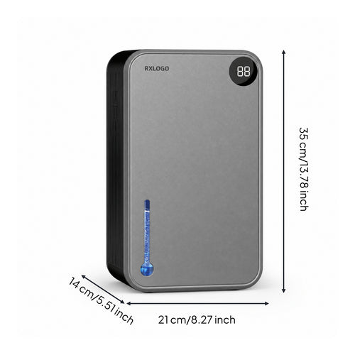 Dehumidifier with LED Display Automatic Shutoff Dehumidifier with Water Tank Appliance Low-Noise Quiet for Bedroom, Bathroom