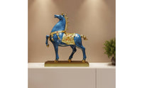 Horse Figurine with Base Embossed Horse Figurine Detailed Collectible for Housewarming