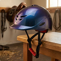 Equestrian Helmet Padded Chin Guard Horse Riding Helmet Molded Exterior