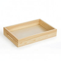 Serving Tray with Insert Rectangular Wooden Serving Tray Sturdy for Restaurants