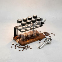 6 Pieces Coffee Bean Canister Portable Single Way Valve Jar Airtight