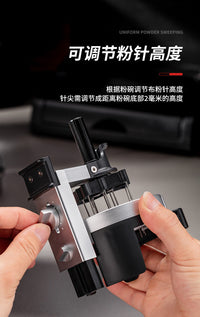 意式咖啡布粉针手搓旋转式可调节散粉针搅散针咖啡布粉器自动梳粉