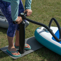 Portable Paddleboard Pump Manual Pump with Pressure Gauge Inflatable Upright for Paddleboarding