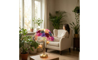 Decorative Bedside Lamp with Rose Shade Floral Lamp with Flower Shade Romantic Ambient for Bedroom, Living Room, Wedding