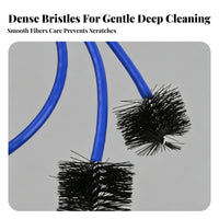 3 Pieces Flexible Mouthpiece Brush Set Blue Tube Trumpet Cleaning Brush Set