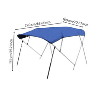 Bimini Top with Frame Sturdy Cover Resistant for Anglers