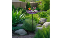 Metal Bird Bath Outdoor Garden Decor Weather-Resistant for Yard