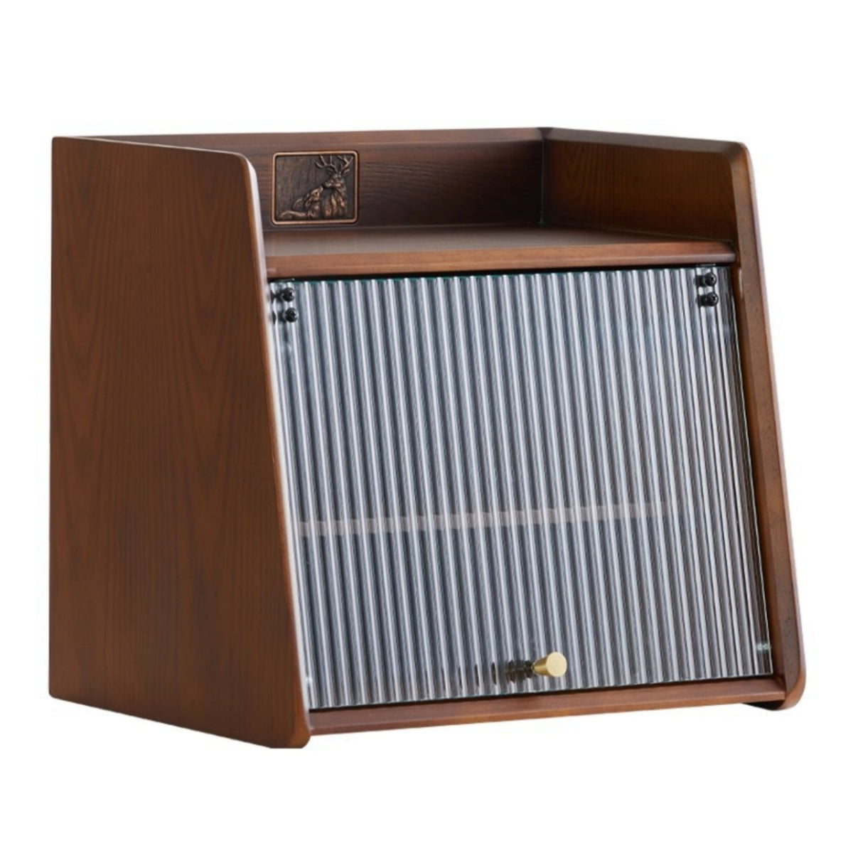 Cabinet with Flip-up Door Compact Tabletop Cabinet Enclosed for Tea Station