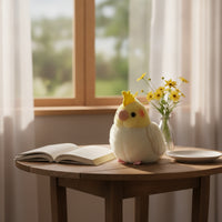 Cockatiel Stuffed Toy Toy Soft Cockatiel Stuffed Toy Stuffed Bird Cuddly Cute for Children, Desk, Bedroom