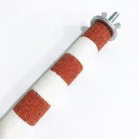 Parrot Perch Straight Rod Bird Stand, Sanded Bird Grinding Perch for Paw Grinding, Parrot Cage Perch with Bolt and Washer for Small Medium Birds