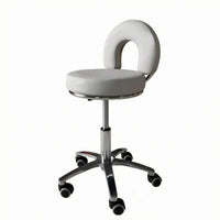 Adjustable Height Stool Chrome Finish Adjustable Stool Easy to Clean Workspace Furniture