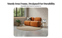 Nordic design Upholstered Single-Seater Light Luxury Slim Frame Armchair Minimalist Design Lounge Chair Comfortable padding for Apartment Dwellers, Homeowners, Students, Living Room, Balcony, study corner, Home Office