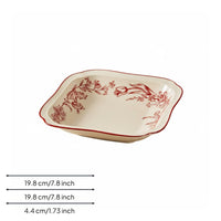 Elegant Tableware Set, Wedding Housewarming Gift, Ceramic Bowl Plate Chopsticks, Gift Box for Bride, Friends, Engagement