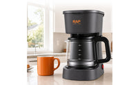 750 Ml Countertop Pour-over Coffee Brewer Keep-Warm Plate Coffee Brewer with Glass Carafe Reusable Filter Small Appliance