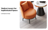 Light Luxury Design Upholstered Swivel Barrel Chair Comfortable Cushioning Commercial Seating Ergonomic Design Indoor Furniture High-Density Foam for Interior Designers, Apartment Dwellers, Hotel Lobby, Sales Center, Reception Area, Living Room