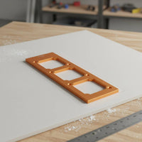 Socket Cutout Template Thickened Aluminum Alloy Switch Outlet Hole Guide High Accuracy Power Tool Accessories for Woodworkers, Cabinet Making