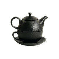 Cast Iron Tea Set Long-Lasting Tea Set with Saucer Traditional for Office, Hosts