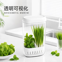 Hydroponic Fresh-Keeping Container for Scallions, Cilantro, Garlic, Mint, and Asparagus