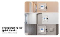 Clear Thermostat Cover with Lock | Side Ventilation Cutouts, Thermostat Lock Box with Keys, for Office