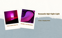 Rechargeable RGB bedside lamp