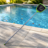 Pool Skimmer with Aluminum Pole Lightweight for Ponds