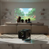 Image Alignment Correction Portable Display Device Adjustable Display Device with Controller Control Compact Built-in Speakers for Travelers, Backyard Movie Nights