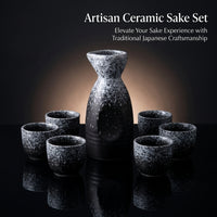 Ceramic Sake Set Sapphire Blue New Chinese Style