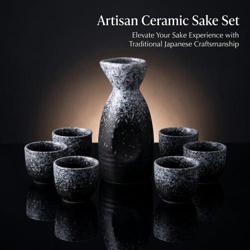 Ceramic Sake Set Sapphire Blue New Chinese Style