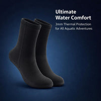 3mm Neoprene Wetsuit Socks Thermal Anti-Slip Diving Socks for Cold Water Swimming Snorkeling Kayaking Men Women