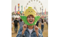 Fuzzy Corn on the Cob Hat Novelty Humorous Corn Hat Oversized Headwear for Kids, Stage Performances