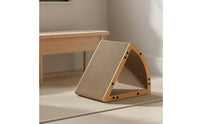 Triangle Cat Scratcher Multi-Functional Cardboard Cat Scratcher Less Mess Corrugated Scratching Pad