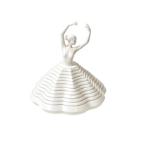 Abstract Ballerina Figurine Sculptural Ballerina Statue Modern Dancer Sculpture Geometric for Dancers, Desk, Shelf, Creative Areas