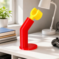 Desktop Headphone Stand Freestanding Headphone Stand with Cradle Curved over-Ear Headset Display for Gaming Enthusiasts, Desk, Gaming Desk Arrangement